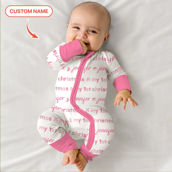 Custom Name My First Christmas Color Mood Convertible Zippy - Zumbamboo