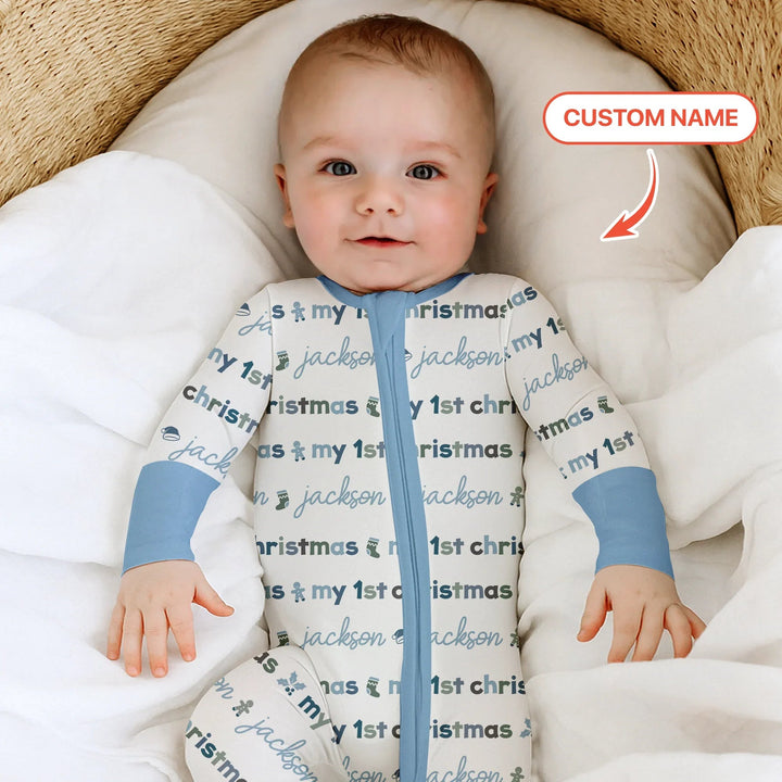 Custom Name My First Christmas Color Mood Convertible Zippy - Zumbamboo