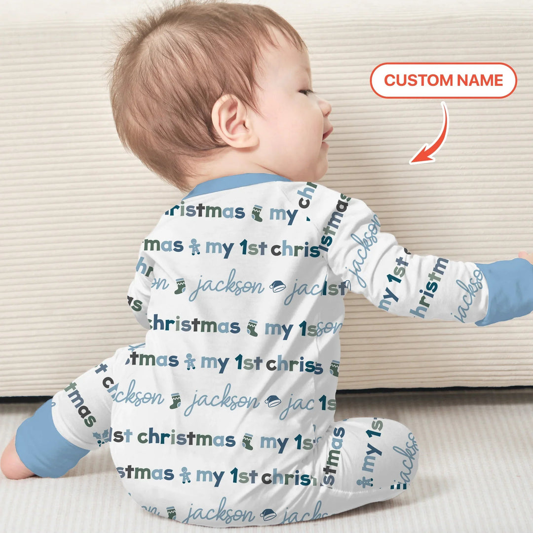 Custom Name My First Christmas Color Mood Convertible Zippy - Zumbamboo