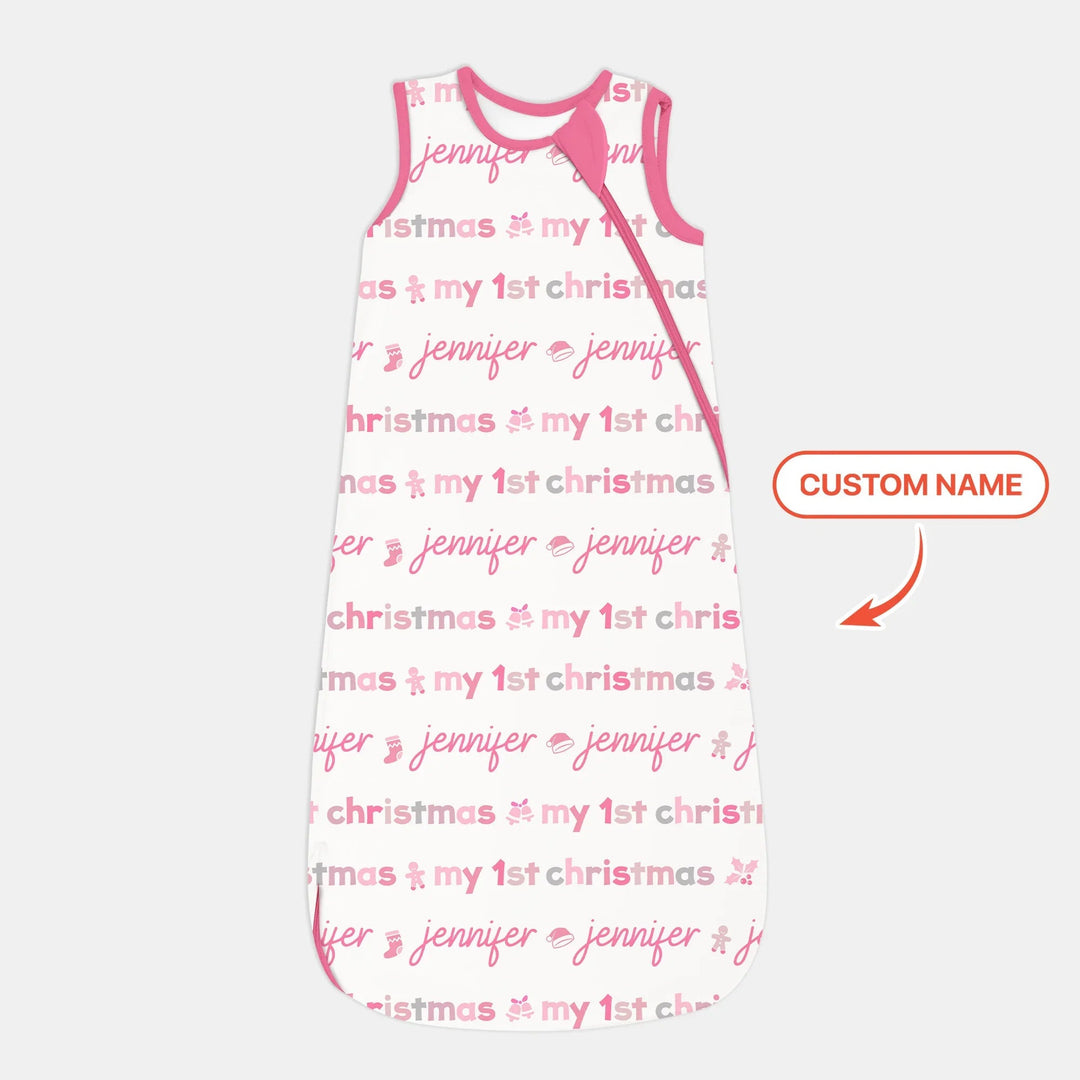 Custom Name My First Christmas Color Mood Sleep Bag - Zumbamboo