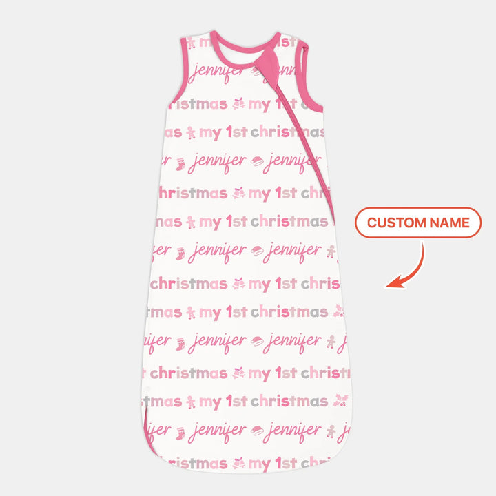 Custom Name My First Christmas Color Mood Sleep Bag - Zumbamboo