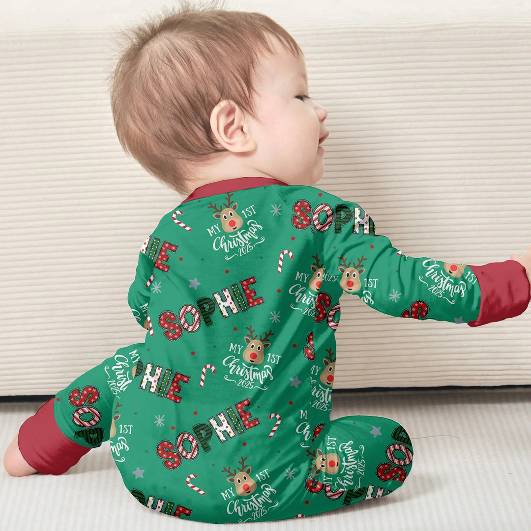 Custom Name "My First Christmas" Convertible Zippy - Zumbamboo