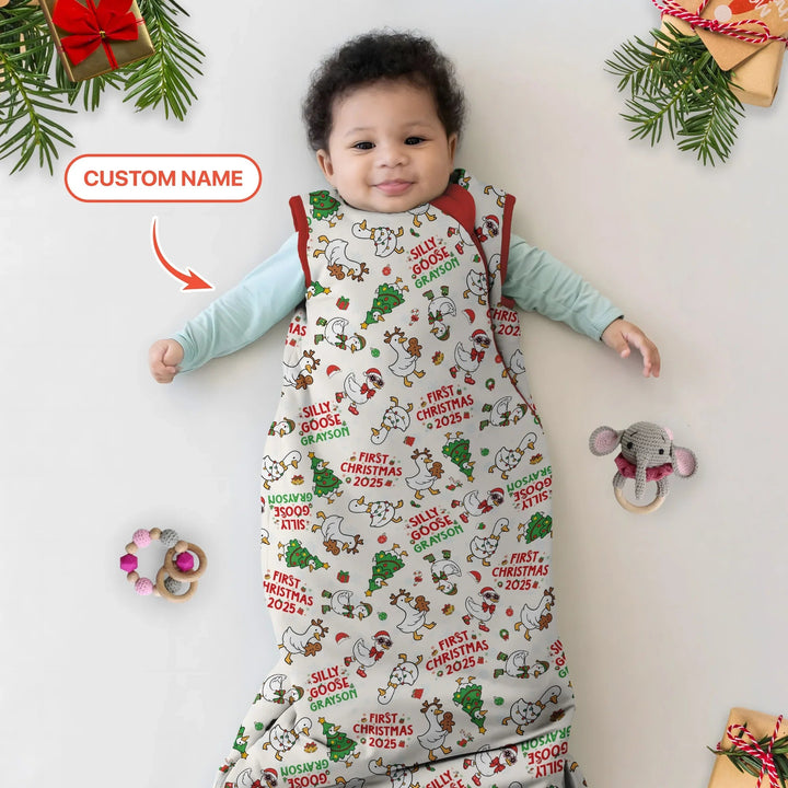 Custom Name "Silly Goose" Sleep Bag - Zumbamboo