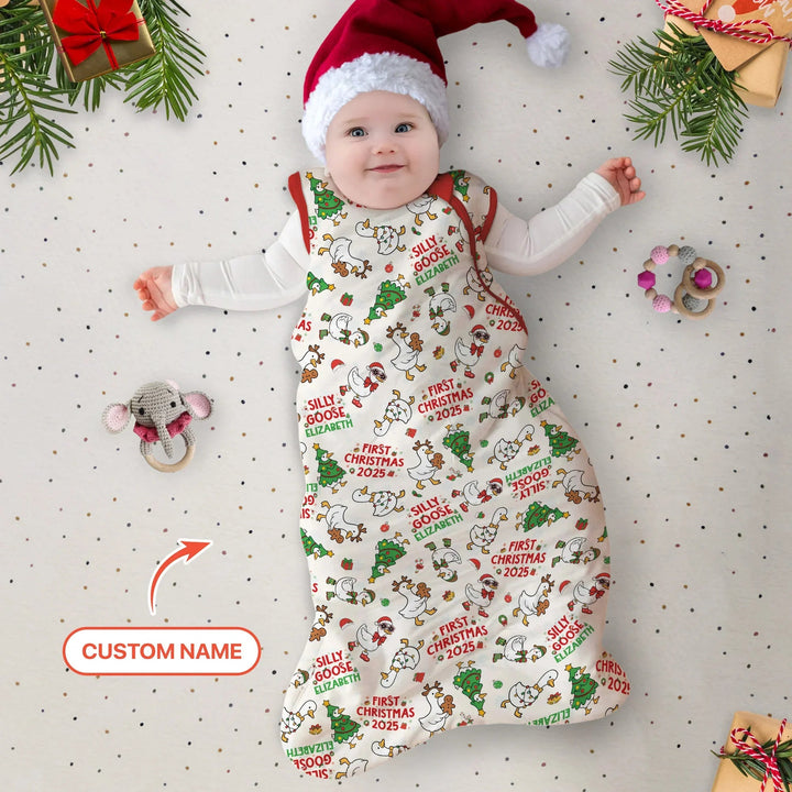 Custom Name "Silly Goose" Sleep Bag - Zumbamboo