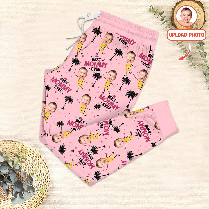 Custom Photo Best Mom Nana Ever Men's Pajama Set For Christmas - Zumbamboo