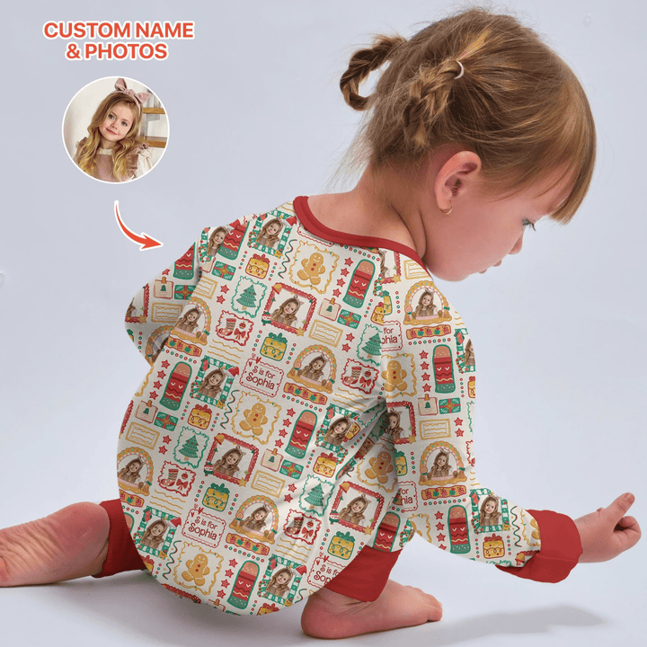 Custom Photo Christmas Frame Custom Name Convertible Zippy - Zumbamboo