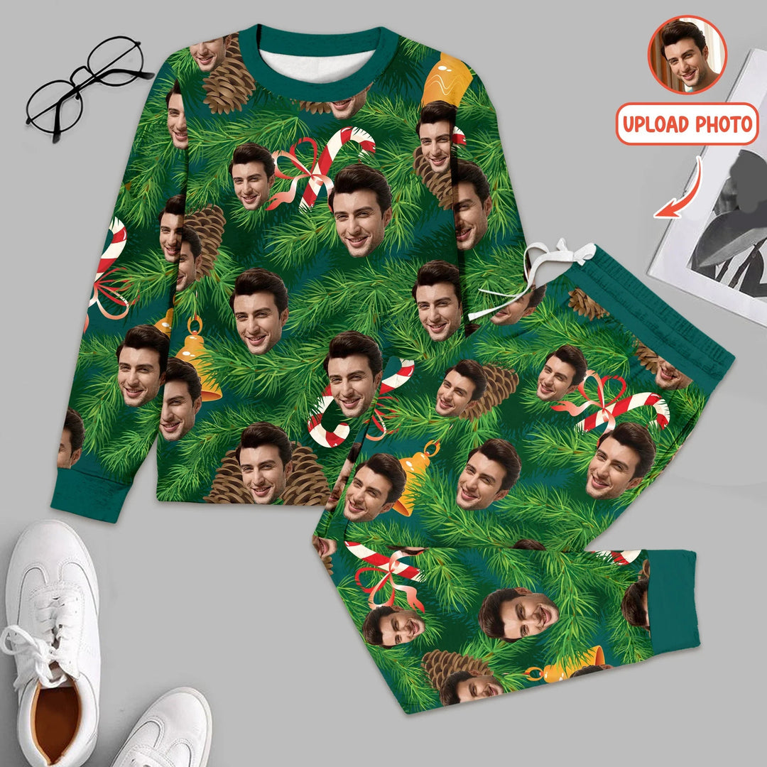 Custom Photo Christmas Men's Pajama Set - Zumbamboo