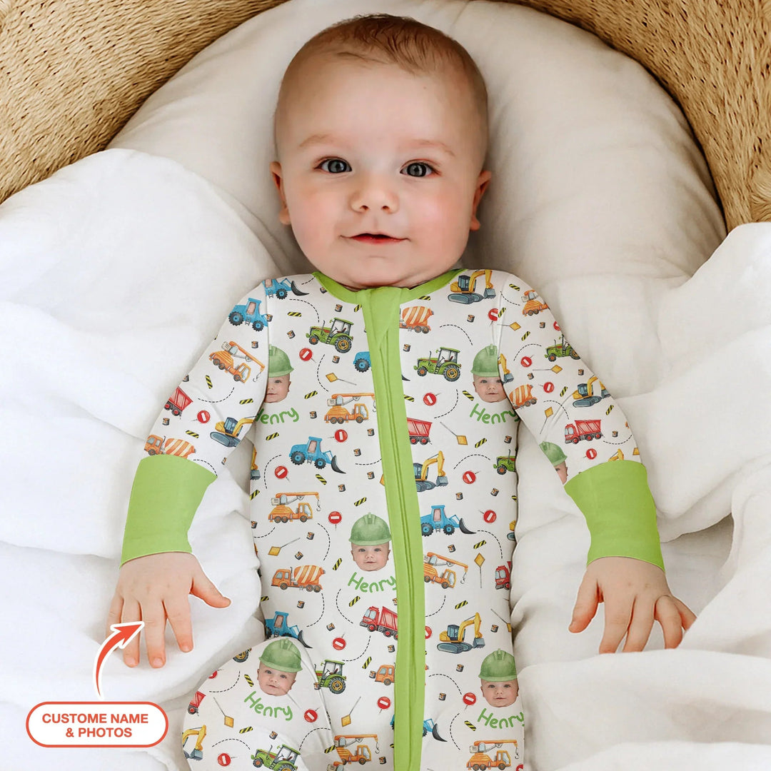 Custom Photo Little Construction Heroes Convertible Zippy - Zumbamboo