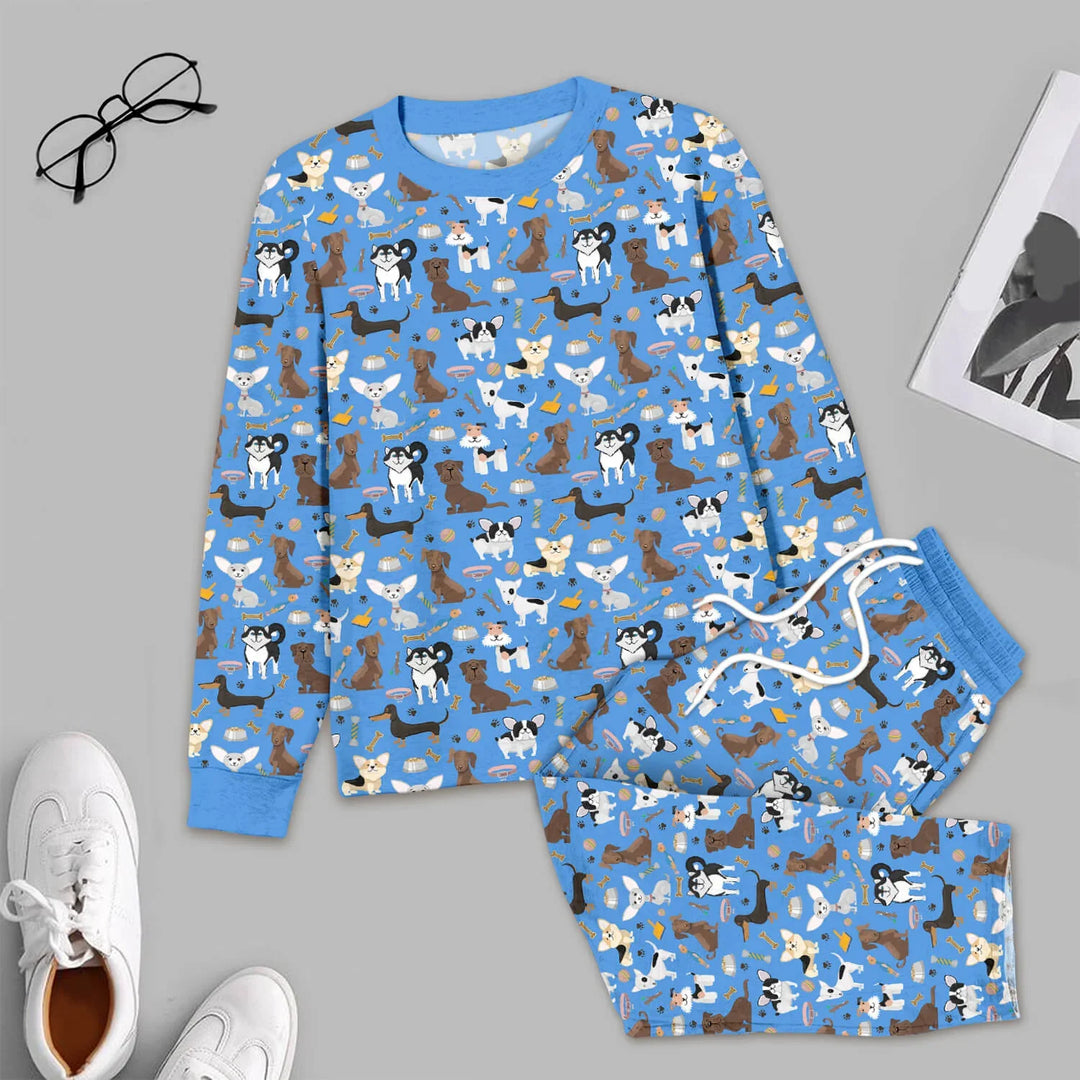 Dapper Dogs Men's Pajama Set , Dapper Dogs Men's Pajama Set - XS