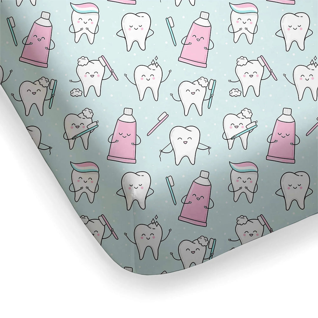 Dental Fitted Crib Sheet - Zumbamboo