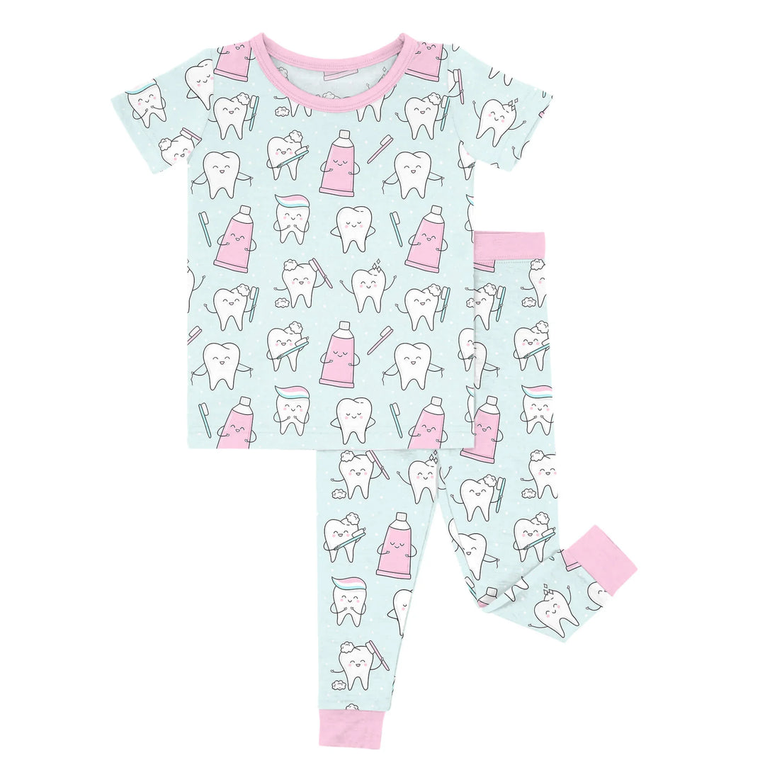 Dental Two Piece Short Sleeve Pajama Set