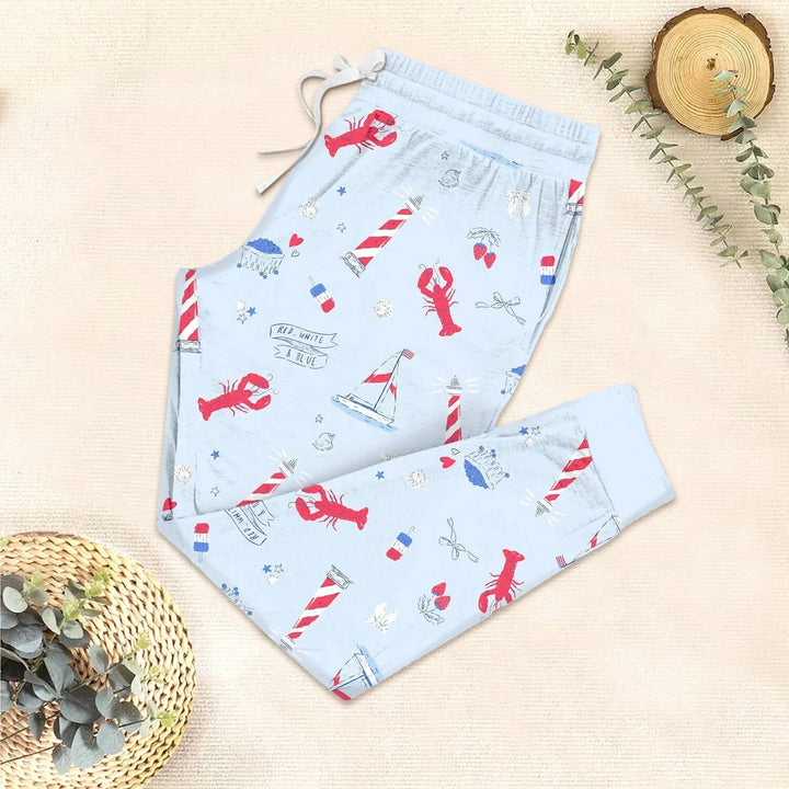 East Coast Two Piece Short Sleeve Pajama Set - Zumbamboo