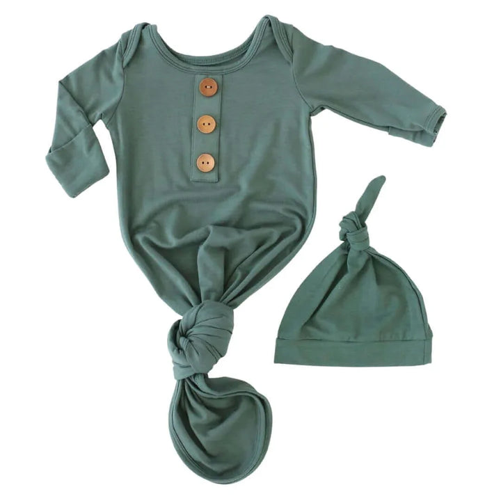 Solid Knot Gown , Solid Knot Gown - Emerald / Knot gown only