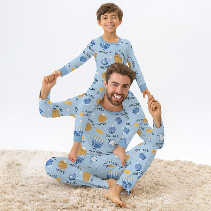 Template Zweiteiliges Pyjama-Set mit kurzen Ärmeln und Shorts