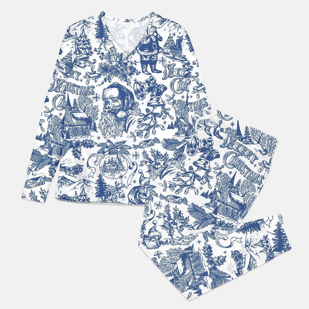 Family Christmas Chinoiserie Pajama Women Pajama Set - Zumbamboo