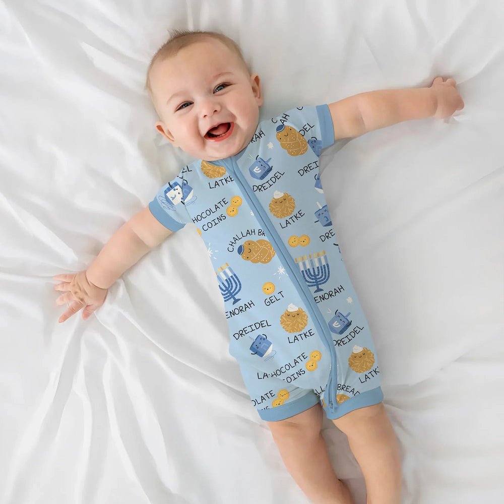 Family Hanukkah Matching Shorty Zippy - Zumbamboo