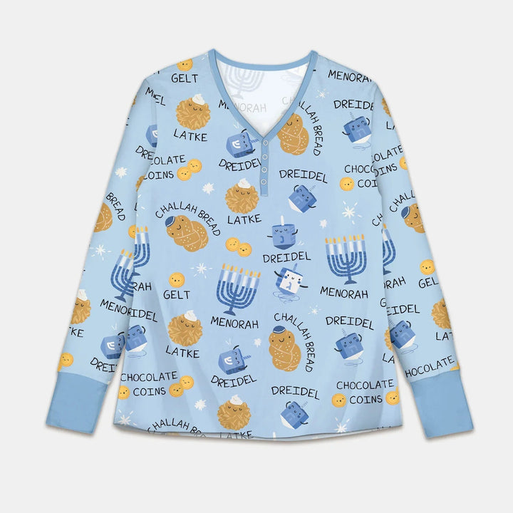 Family Hanukkah Matching Women Pajama Set - Zumbamboo