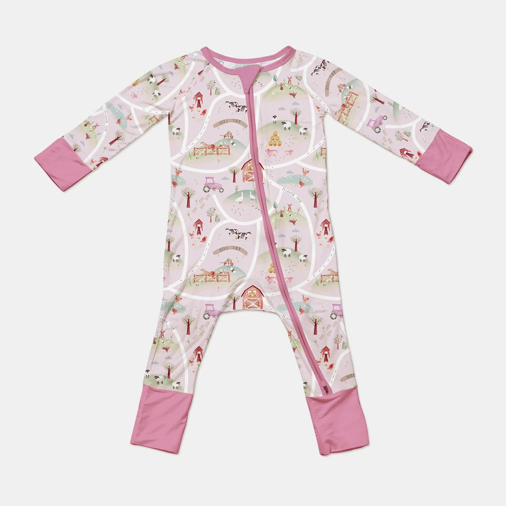 Farm Meadow Convertible Zippered Romper - Zumbamboo