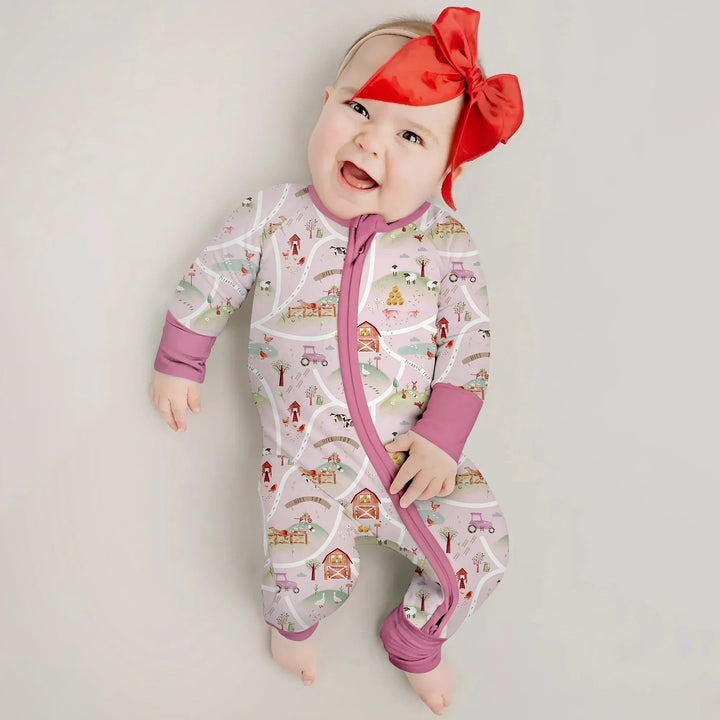 Farm Meadow Convertible Zippered Romper - Zumbamboo