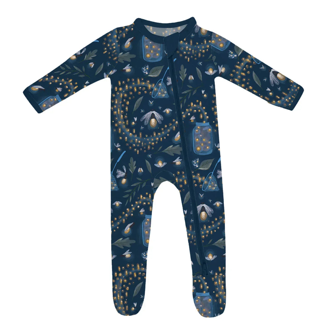 Catching Fireflies Zippered Footie Romper