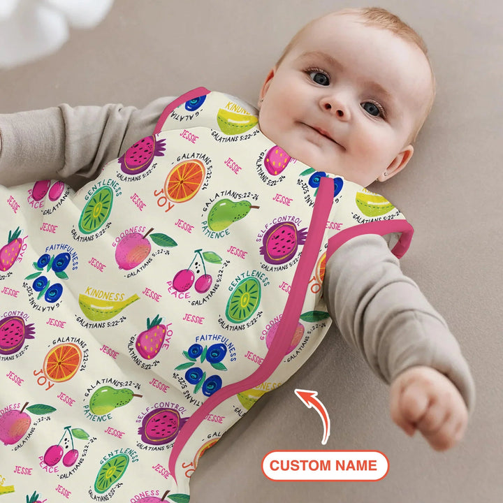 Fruit Of The Spirit Custom Name Sleep Bag - Zumbamboo