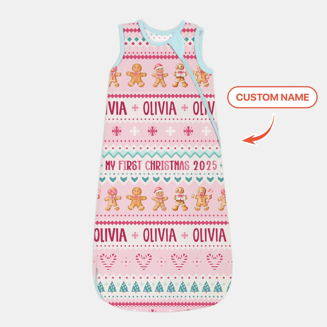 Gingerbread the Pink Custom Name Sleep Bag - Zumbamboo