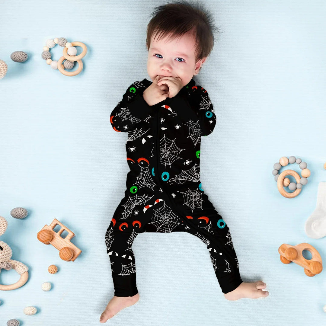 Glow In The Dark Creepy Spiderweb Convertible Zippy - Zumbamboo