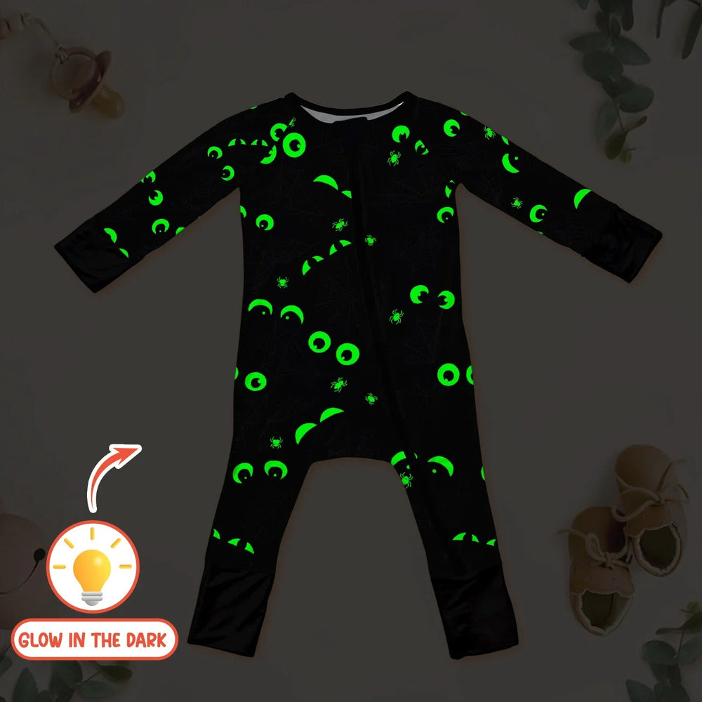 Glow In The Dark Creepy Spiderweb Convertible Zippy - Zumbamboo