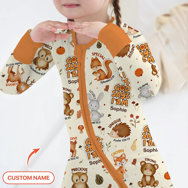 God Says I Am Autumn Faith Convertible Zippy - Zumbamboo