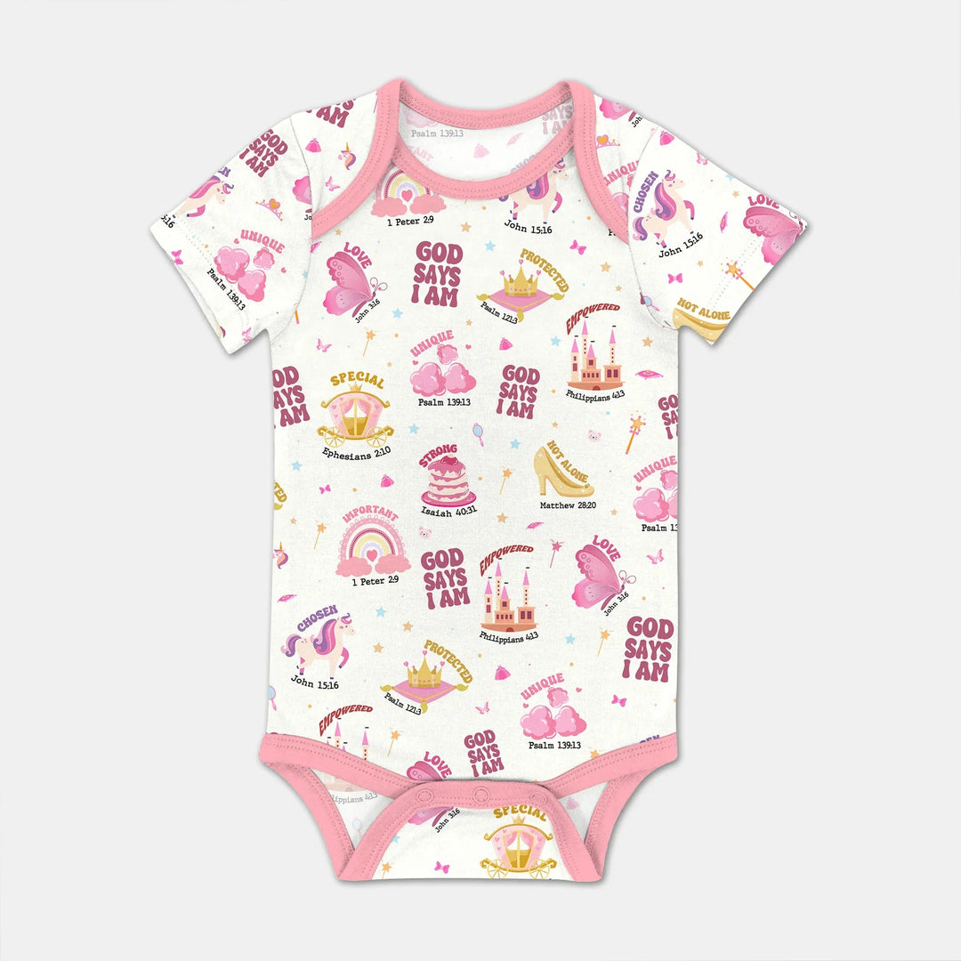 God Says I Am Girl BodySuit - Zumbamboo