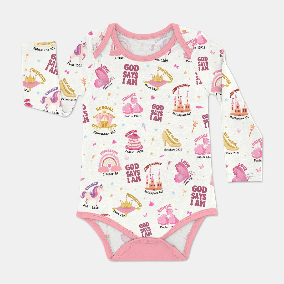 God Says I Am Girl BodySuit - Zumbamboo