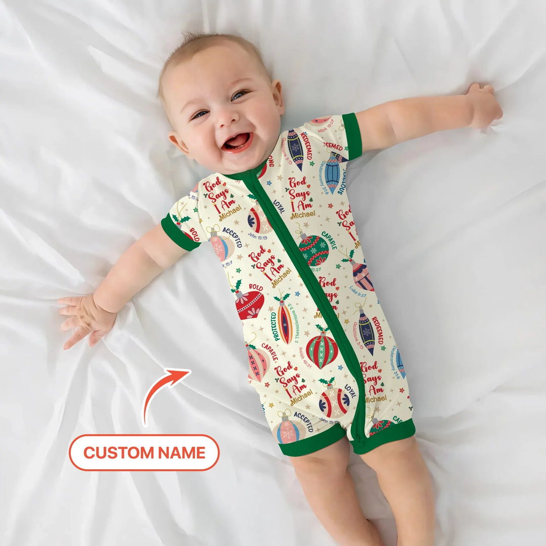 God Says I Am Joyful Christmas Shorty Zippy - Zumbamboo