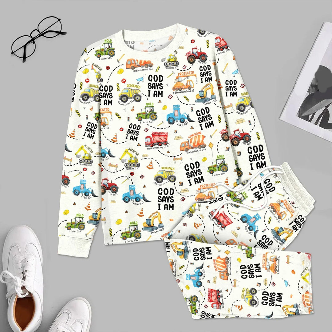 God Says I am Men's Pajama Set - Zumbamboo