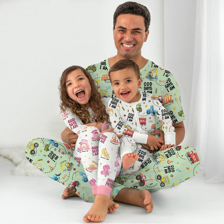 God Says I am Men's Pajama Set - Zumbamboo