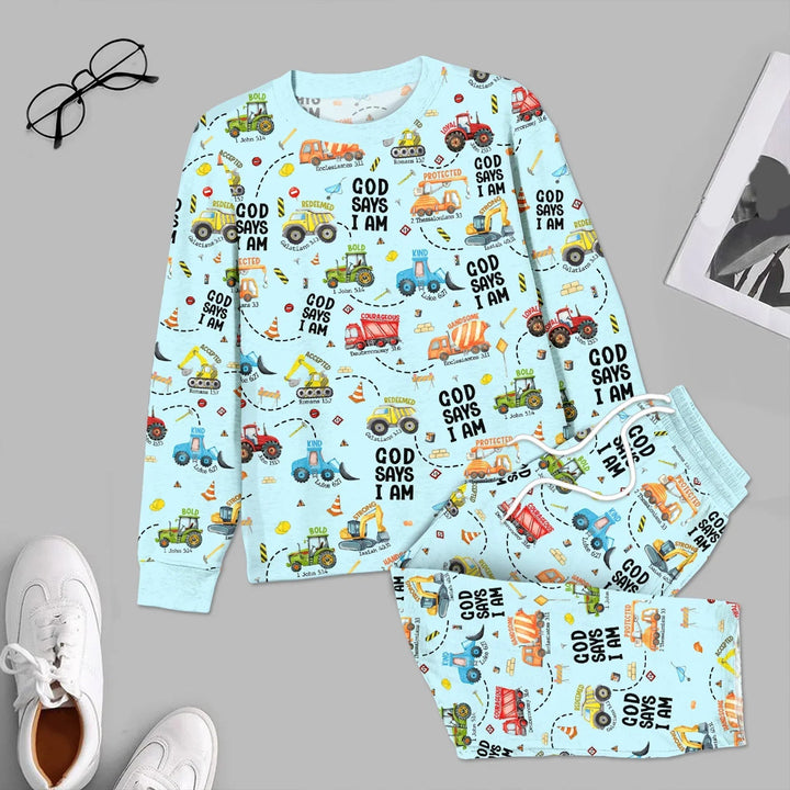 God Says I am Men's Pajama Set - Zumbamboo