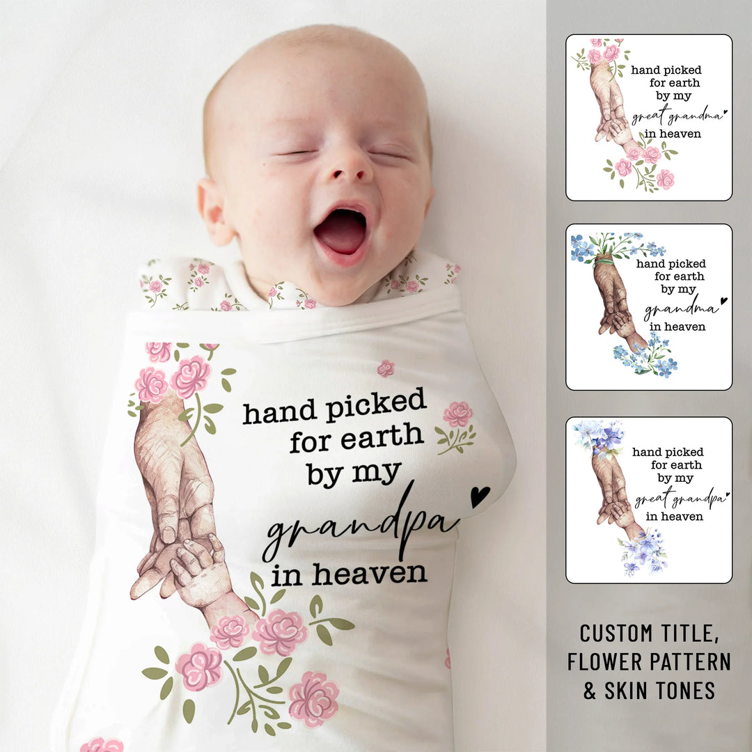 Custom Floral Sleep Bag Swaddler - Hand picked for earth , Custom Floral Sleep Bag Swaddler - Hand picked for earth - XS