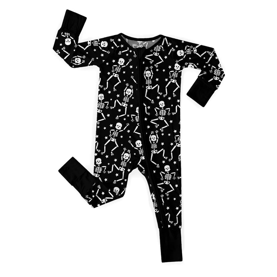 Halloween Baddies Bone Convertible Zippered Romper - Zumbamboo