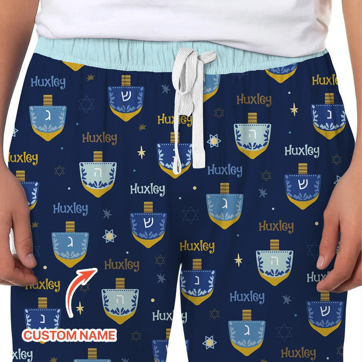 Hanukkah Dreidels Men's Pajama Set - Zumbamboo