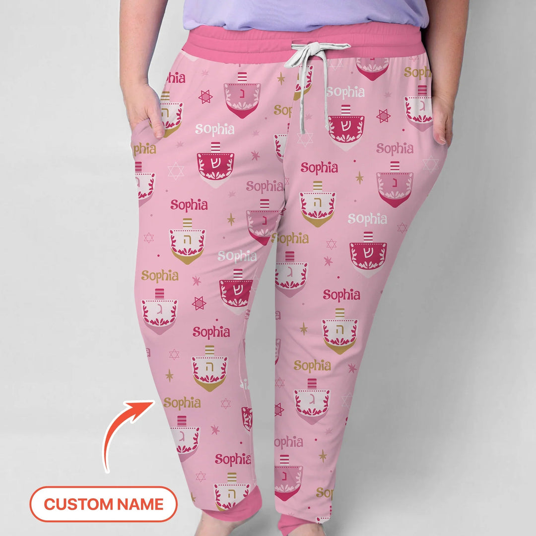 Hanukkah Dreidels Women Pajama Set - Zumbamboo