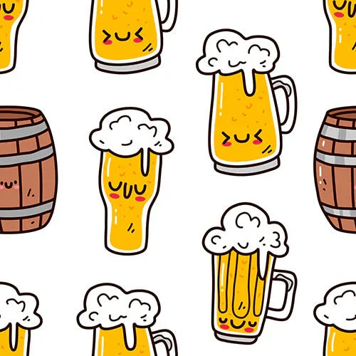Beer Mugs and Barrels Shorty Zippered Romper , Beer Mugs and Barrels Shorty Zippered Romper - 0-3M