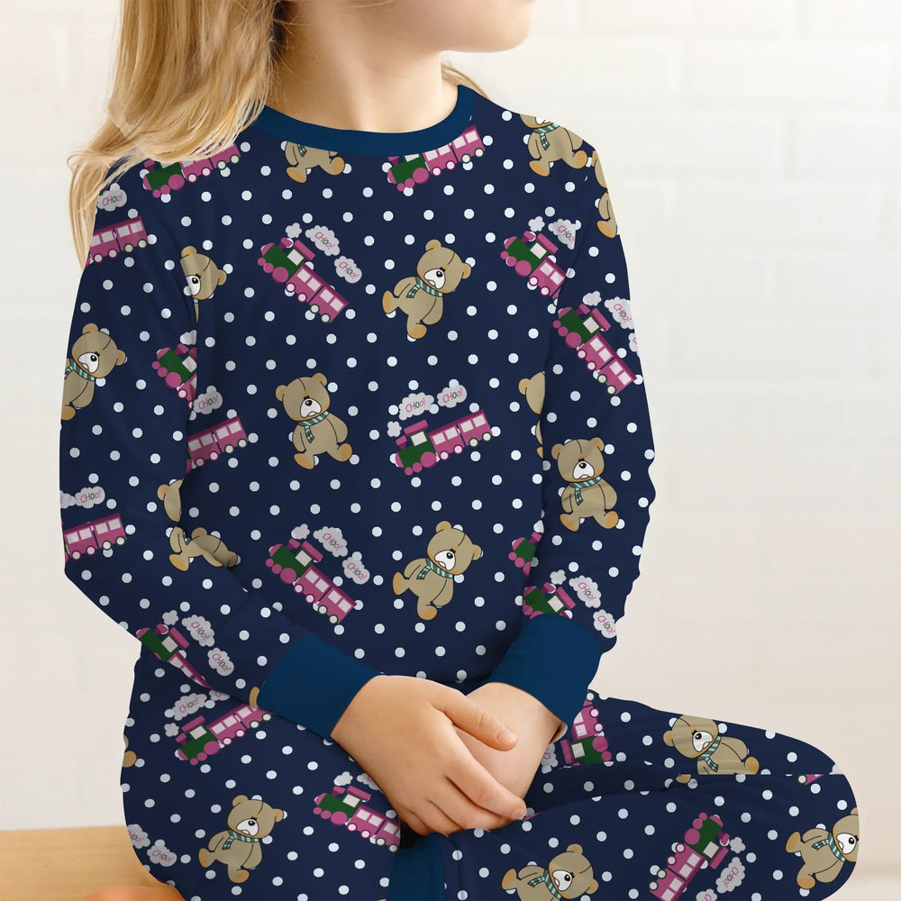 Huntrix Choo Choo Two Piece Long Sleeve Pajama Set - Zumbamboo
