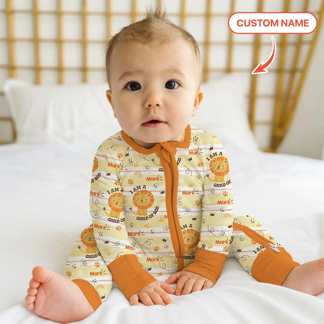 I Am A Child Of God Custom Name Boy Convertible Zippy - Zumbamboo