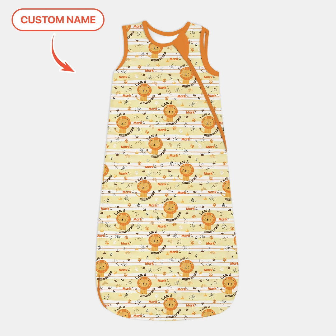 I Am A Child Of God Custom Name Boy Sleep Bag - Zumbamboo