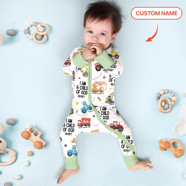 I Am A Child Of God Custom Name Convertible Zippy - Zumbamboo