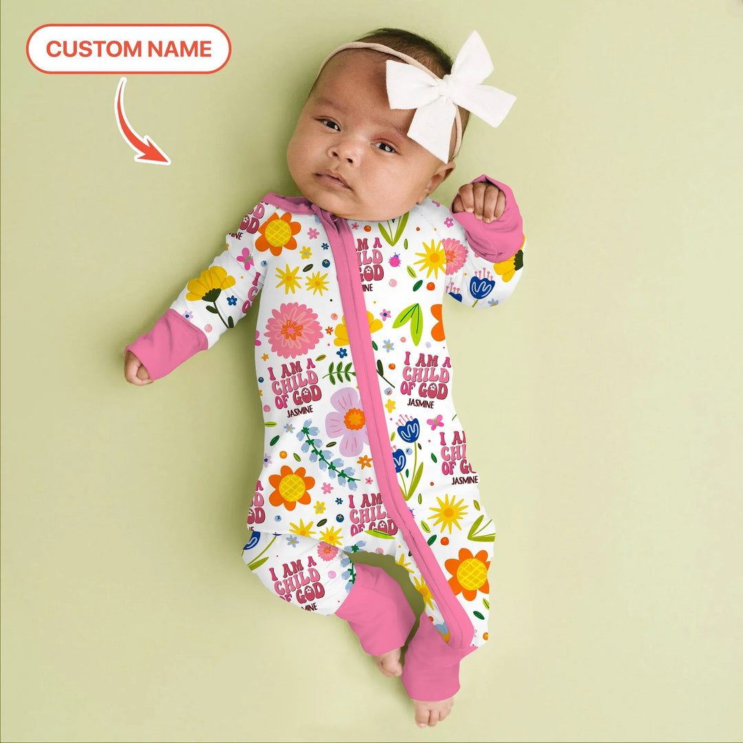 I Am A Child Of God Custom Name Girl Convertible Zippy - Zumbamboo