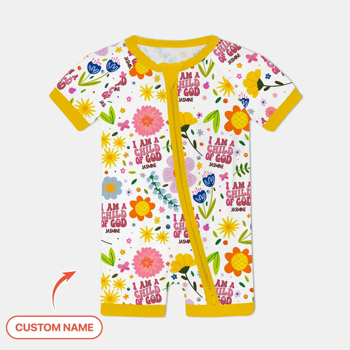 I Am A Child Of God Custom Name Girl Shorty Zippy - Zumbamboo