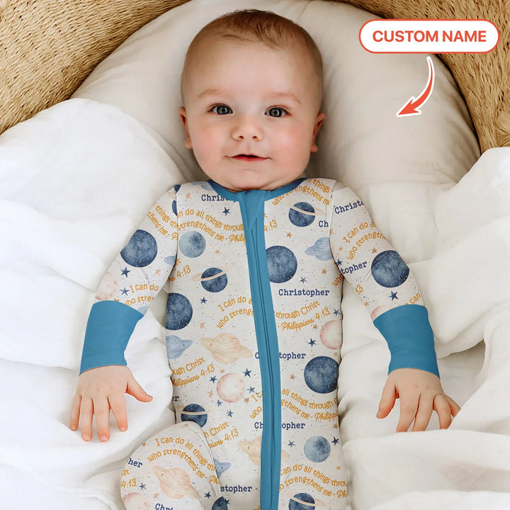 I Can Do All Things Through Christ Custom Name Convertible Zippy - Zumbamboo