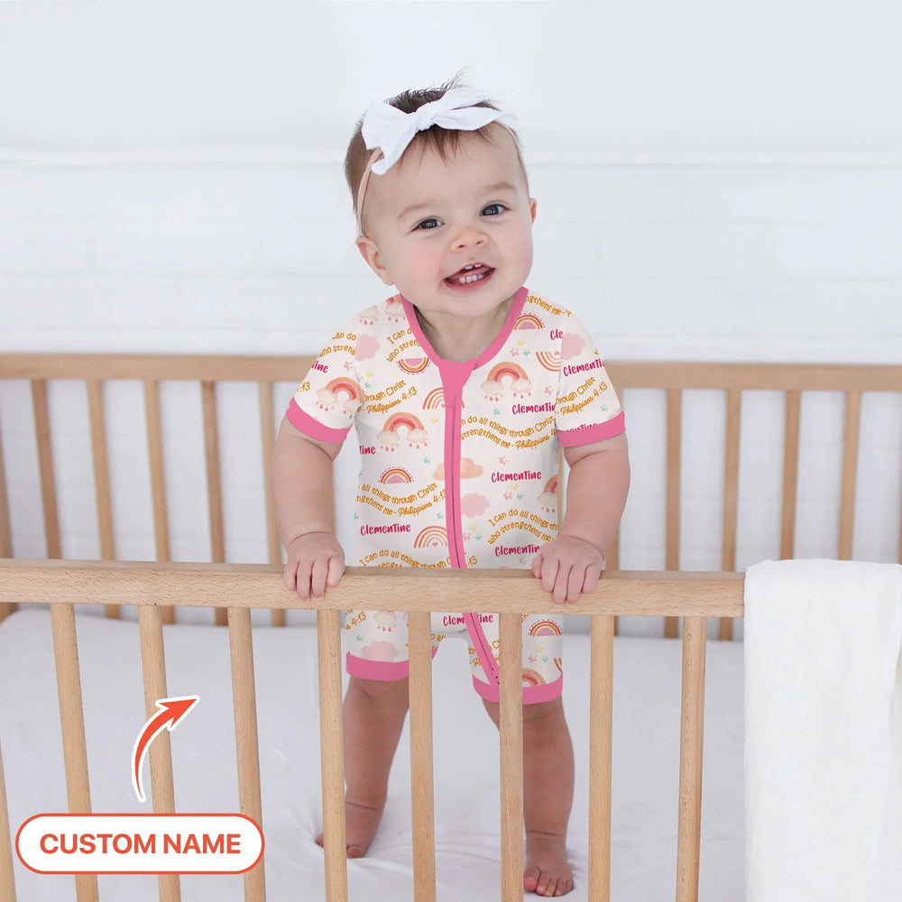 I Can Do All Things Through Christ Custom Name Shorty Zippy - Zumbamboo