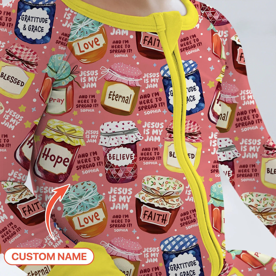 Jesus Is My Jam Custom Name Convertible Zippy - Zumbamboo