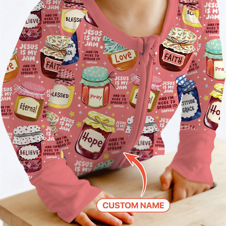 Jesus Is My Jam Custom Name Convertible Zippy - Zumbamboo